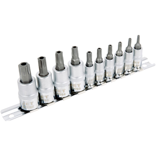 Jeu de douilles antiviol TORX 1/4" & 3/8" SS1438-10TB 10 mcx Sécurité Médic