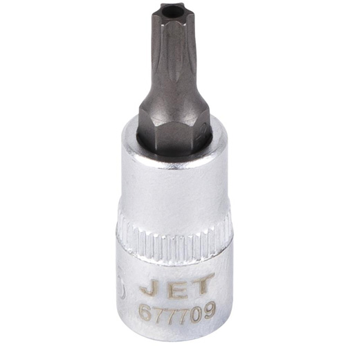Tamperproof Bit Socket, Torx&reg; Tamper, T-25 x 2" L, 3/8" Drive Sécurité Médic