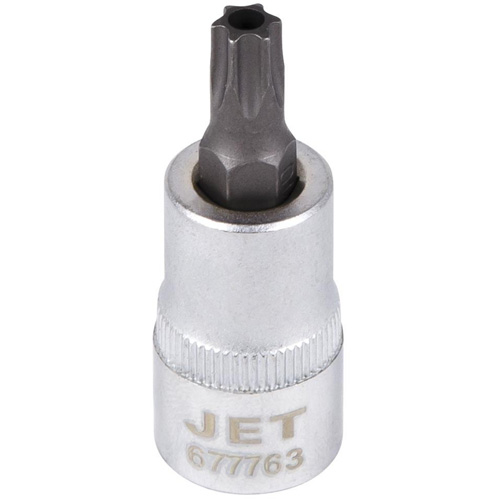 Tamperproof Bit Socket, Torx&reg; Tamper, T-45 x 2" L, 3/8" Drive Sécurité Médic
