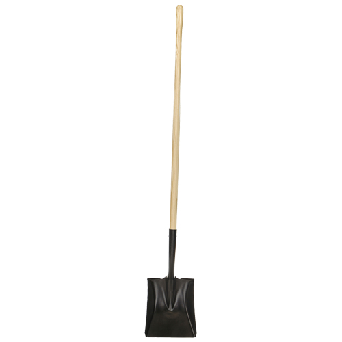 Square-Point Shovel, Wood, Tempered Steel Blade, Straight Handle, 49-1/2" Long Sécurité Médic