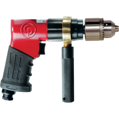 Reversible Drill, 15 CFM, 1/4" NPTF, 3/8" Chuck Sécurité Médic