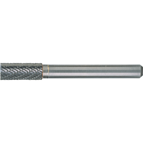 CLEVELAND Solid Carbide Burrs - Cylinder Shape with End Cut, SB-51, 1/4" Dia., 1/8" Shank, 3/16" Depth of Cut Sécurité Médic