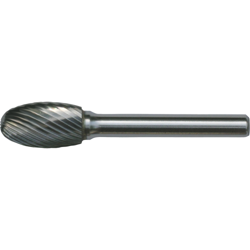 Fraises au carbure solide - Forme ovale CLEVELAND, SE-3, 3/8" dia., 1/4" Tige, 5/8" Prof. de la coupe Sécurité Médic