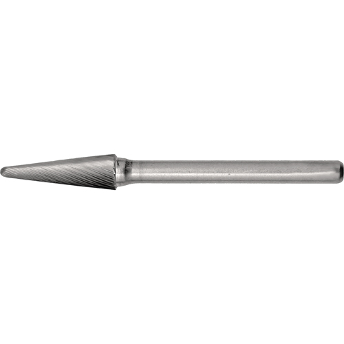 CLEVELAND Solid Carbide Burrs - Taper Shape Radius End 14°, 1/4" Shank Sécurité Médic