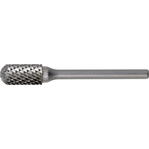 CLEVELAND Solid Carbide Burrs - Cylinder Shape with Ball Nose, SC-11, 1/8" Dia., 1/2" Depth of Cut Sécurité Médic