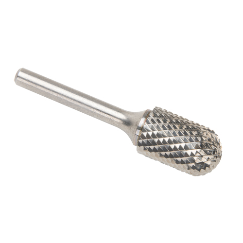 CLEVELAND Solid Carbide Burrs - Cylinder Shape with Ball Nose, SC-6, 3/5" Dia., 25.4 mm Depth of Cut Sécurité Médic