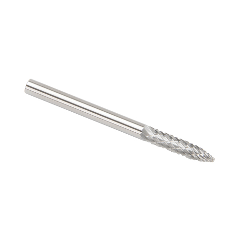 Fraises au carbure solide - Arboriforme avec extr&eacute;mit&eacute; en pointe CLEVELAND, SG-44, 3 mm dia., 1/8" Tige Sécurité Médic