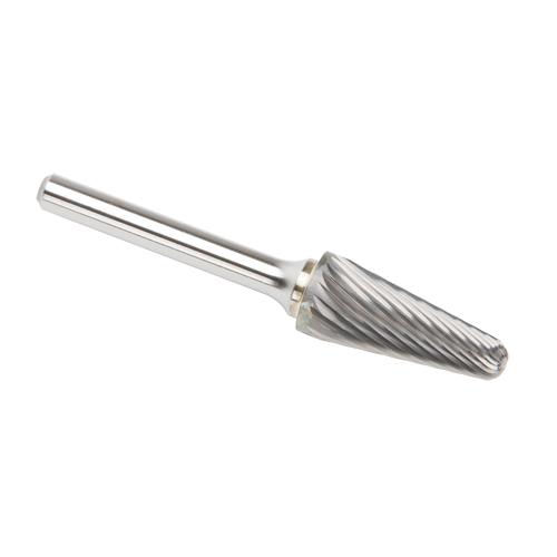 CLEVELAND Solid Carbide Burrs - Taper Shape Radius End 14°, 1/4" Shank Sécurité Médic