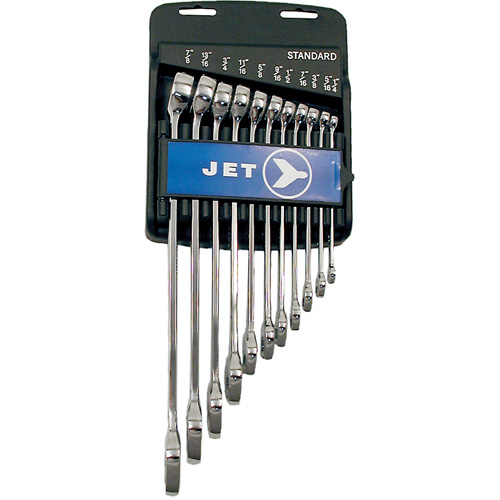 Fully Polished Long Pattern Combination Wrench Set, Combination, 11 Pieces, Imperial Sécurité Médic