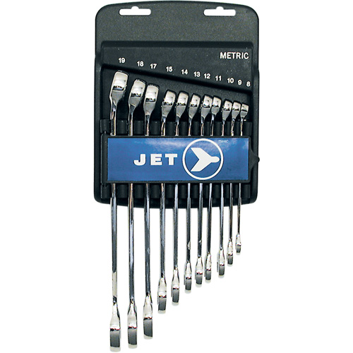 Fully Polished Long Pattern Combination Wrench Set, Combination, 11 Pieces, Metric Sécurité Médic