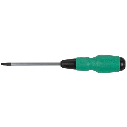 Square TORQUE DRIVE&reg; Screwdriver, #2 Tip, Round, 4" L, Cushion Grip Handle Sécurité Médic