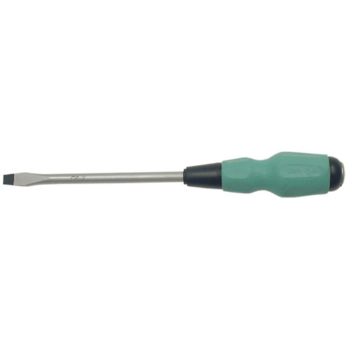 Tournevis &agrave; fente TORQUE DRIVE, Tige de #4, Ronde, 4" lo, Prise en Coussin&eacute;e Sécurité Médic