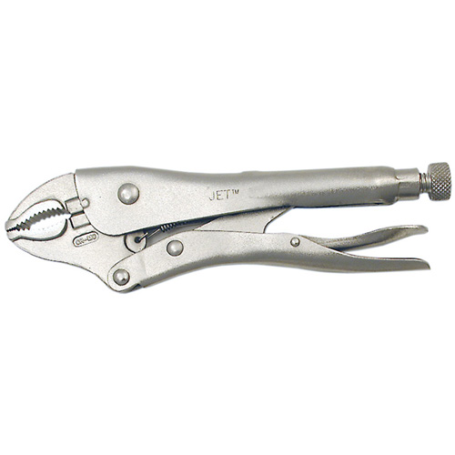 Super Heavy-Duty Locking Pliers with Cutter, 5" Length, Curved Jaw Sécurité Médic