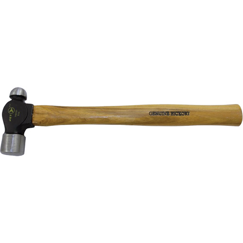 Heavy-Duty Hickory Handle Ball Pein Hammer, 24 oz. Head Weight, Plain Face, Wood Handle Sécurité Médic