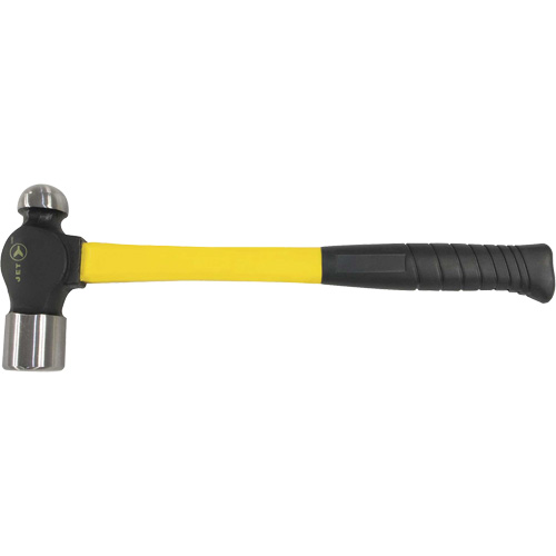 BP-16F Fibreglass Handle Ball Pein Hammer, 16 oz. Head Weight, Plain Face, Cushion Handle Sécurité Médic