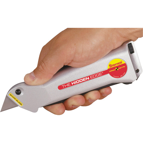 Couteau Hidden Edge, 19 mm, Acier, Prise en Aluminium Sécurité Médic