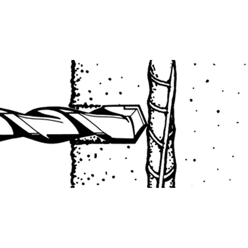 Rotary Rebar Cutters, 3/8", SDS-Plus Shank, Carbide Sécurité Médic