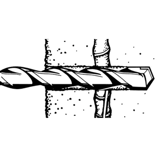 Rotary Rebar Cutters, 3/8", SDS-Plus Shank, Carbide Sécurité Médic