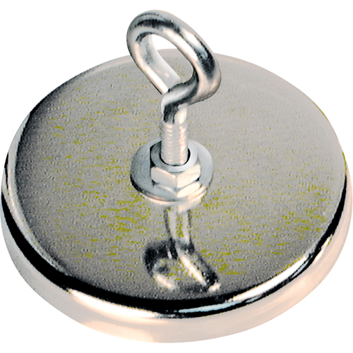 Aimants ronds &agrave; profil bas, dia. 2-5/8", Force de 41  lb Sécurité Médic