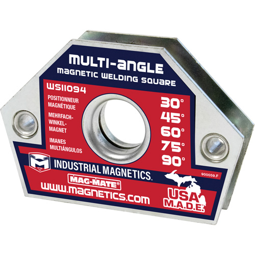 Magnetic Welding Squares, 4-3/8" L x 3/4" W x 3" H, 55 lbs. Sécurité Médic