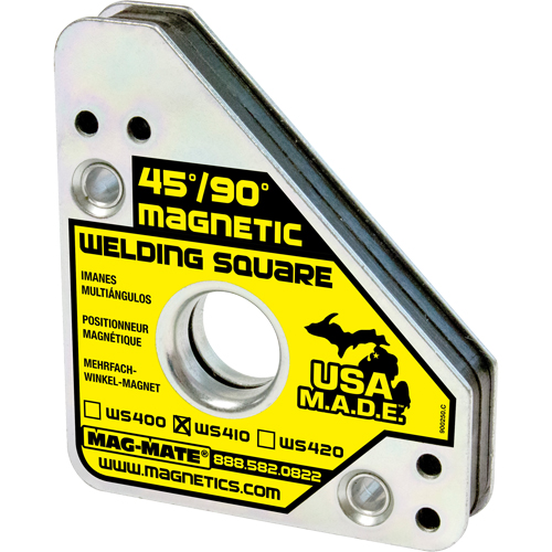 Magnetic Welding Squares, 3-3/4" L x 3/4" W x 4-3/8" H, 75 lbs. Sécurité Médic
