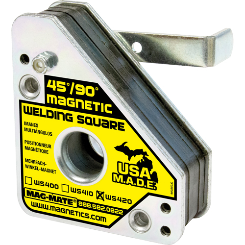 Magnetic Welding Squares, 3-3/4" L x 1-1/2" W x 4-3/8" H, 150 lbs. Sécurité Médic
