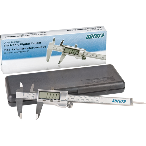 Electronic Digital Calipers, 0.001" (0.03 mm) Resolution, 0 - 6" (0 - 152 mm) Range Sécurité Médic