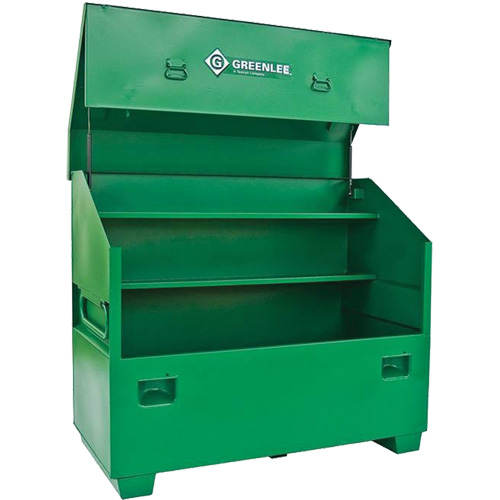 Jobsite Chest, 60" W x 30" D x 48" H, Green Sécurité Médic