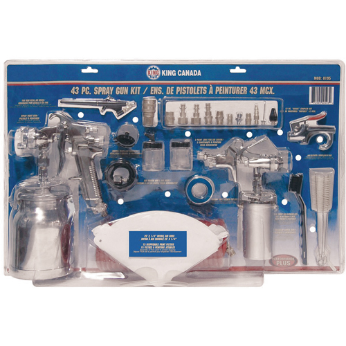 43-Pc. Spray Gun Kits Sécurité Médic