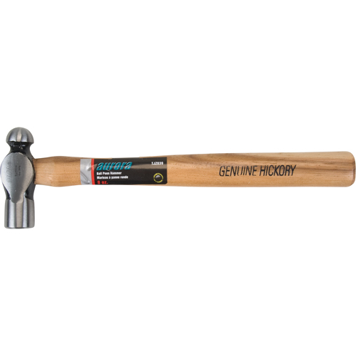 Ball Pein Hammer, 8 oz. Head Weight, Plain Face, Wood Handle Sécurité Médic
