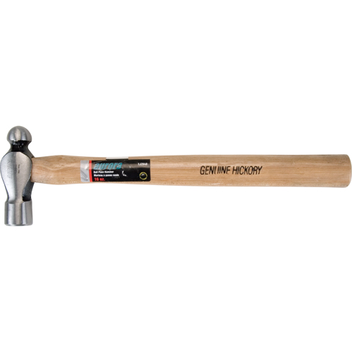 Ball Pein Hammer, 16 oz. Head Weight, Plain Face, Wood Handle Sécurité Médic