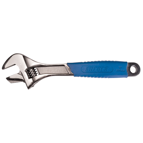 Adjustable Wrench, 12" L, 1-5/8" Max Width, Black Sécurité Médic