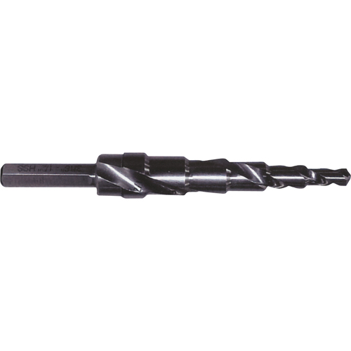 Progressive Step Drill, 1/8" - 1/2" , 1/32" Increments, High Speed Steel Sécurité Médic