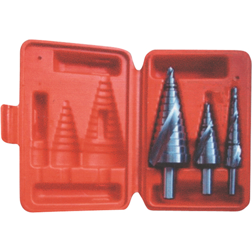 Step Drill Set, 3 Pieces, High Speed Steel Sécurité Médic