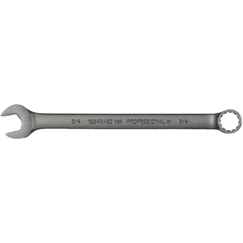 Cl&eacute; mixte, 12 pans, 3/4", Fini Oxyde noir Sécurité Médic