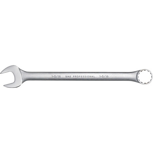 Combination Wrench, 12 Point, 1-5/16", Satin Finish Sécurité Médic