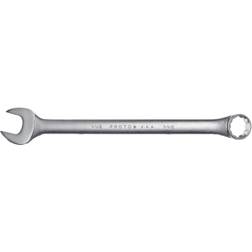 Combination Wrench, 12 Point, 1-1/2", Satin Finish Sécurité Médic