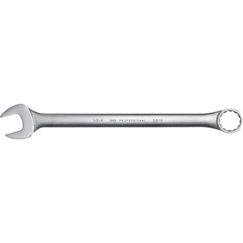 Combination Wrench, 12 Point, 1-5/8", Satin Finish Sécurité Médic