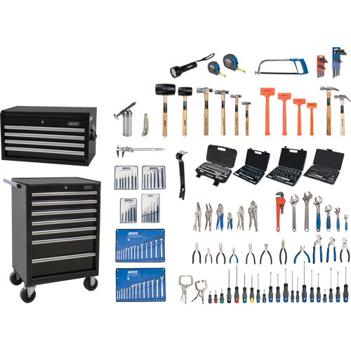 Master Tool Set with Steel Chest and Cart, 236 Pieces Sécurité Médic