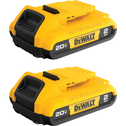 Max* Compact Batteries, Lithium-Ion, 20 V, 2 A Sécurité Médic