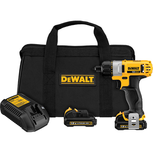 Ensemble de tournevis max, 1/4", 12 V, 160 UWO couple max., Lithium-ion bloc-pile Sécurité Médic