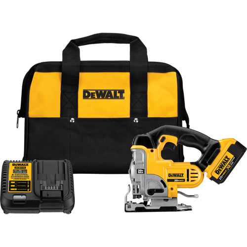 Max Jig Saw Kit, 20 V, Lithium-Ion, 0-3000 SPM, 1" Stroke Length Sécurité Médic
