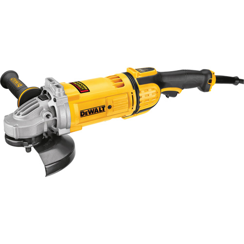 Large Angle Grinder with No Lock-On Switch, 7", 120 V, 15 A, 8500 RPM Sécurité Médic