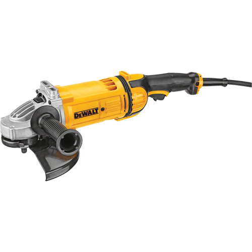 Large Angle Grinder with No Lock-On Switch, 9", 120 V, 15 A, 6500 RPM Sécurité Médic