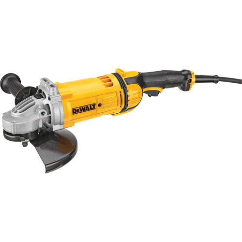 Large Angle Grinder with No Lock-On Switch, 9", 120 V, 15 A, 6500 RPM Sécurité Médic