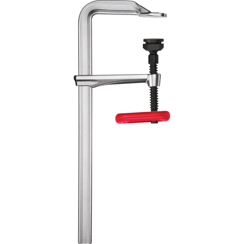 Serre-joints &agrave; coulisse avec poign&eacute;e ergonomique pour service normal, 8" (203,2 mm), Force de serrage 2800 lb Sécurité Médic
