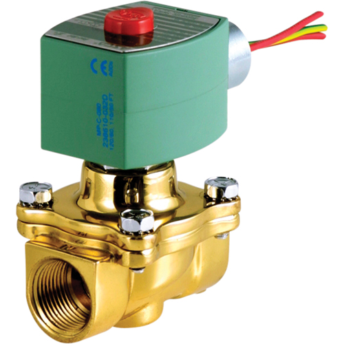 2-Way Pilot Operated Solenoid Valves, 3/8" Pipe, 135 PSI Sécurité Médic