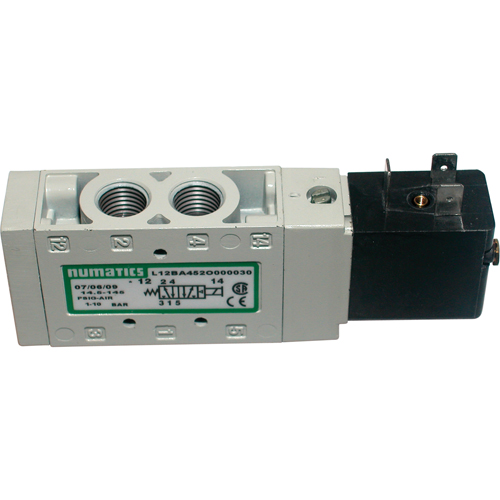 Pilot 5-Way 2-Position 4-Way Solenoid Valves, 1/4" Pipe, 150 PSI Sécurité Médic