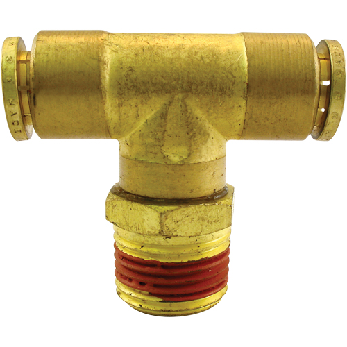 P.T.C. Swivel Male Branch Tees, Brass, 1/8" Sécurité Médic