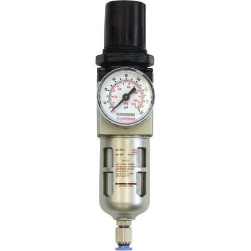 Modular Filter/Regulator, 1/4" NPT, 150 PSI, 0.5 fl.oz. Capacity Sécurité Médic